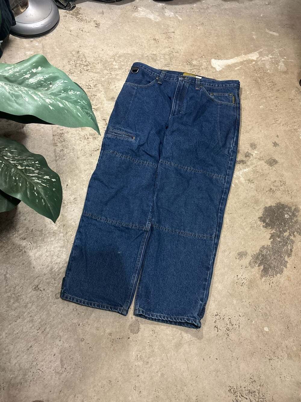 Diamond Gusset Defender Men's Double Knee Work Jeans 37x30